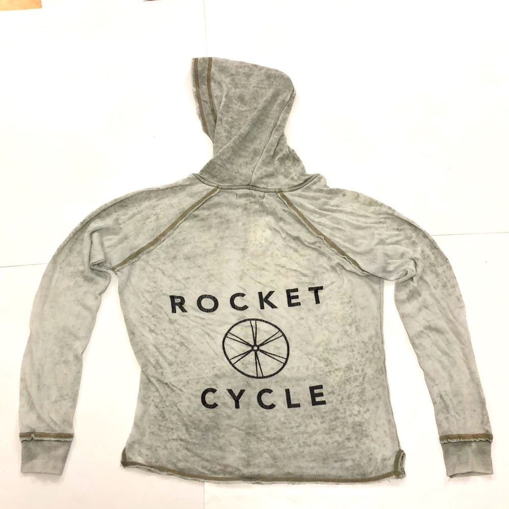 Vintage Havana S Sweatshirt Hoodie Grey Kanga Pocket Long Sleeve Graphic Great